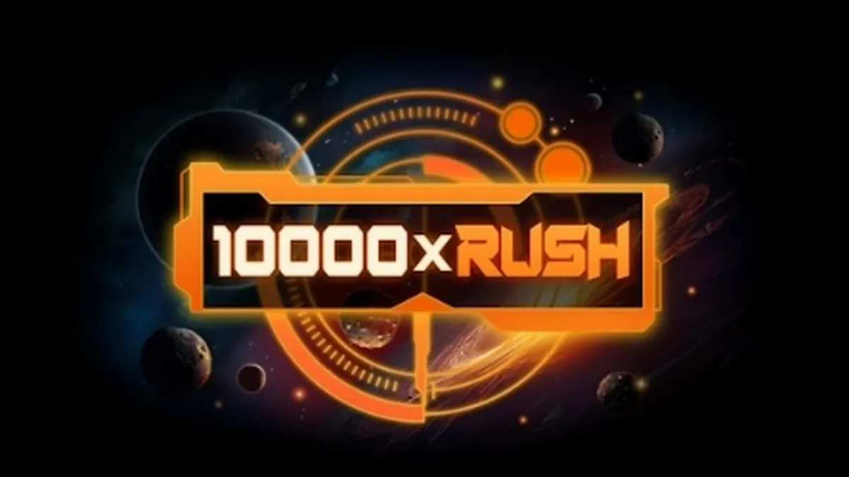 Interface do jogo 10000 x Rush com design minimalista